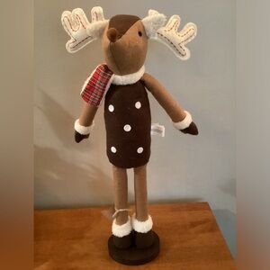 SOLD!Brown Felt Christmas Soft Sculpture